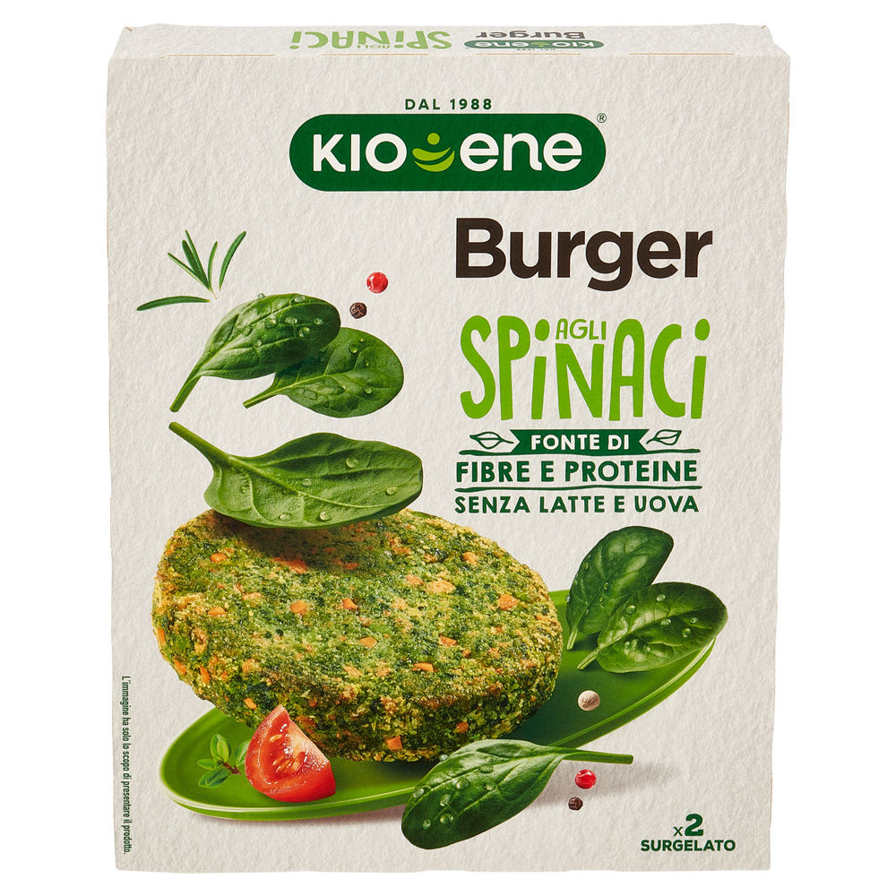 BURGER AGLI SPINACI KIOENE G 160 - 6