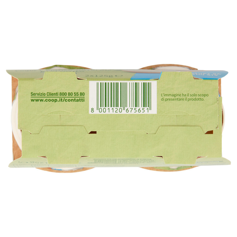 YOGURT MAGRO 0,1% BIO VIVI VERDE COOP BIANCO 2X125G - 7