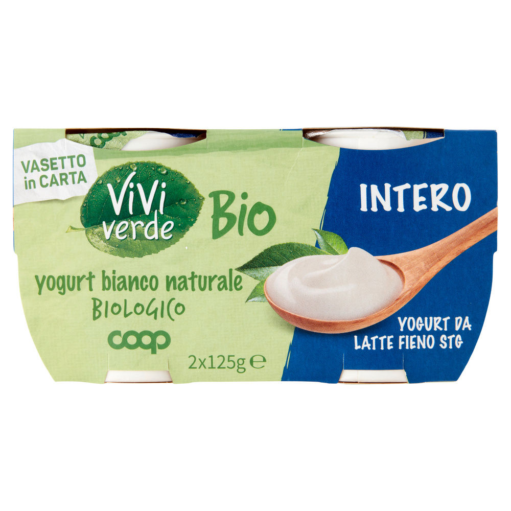 YOGURT INTERO BIO VIVI VERDE COOP BIANCO 2X125G - 3