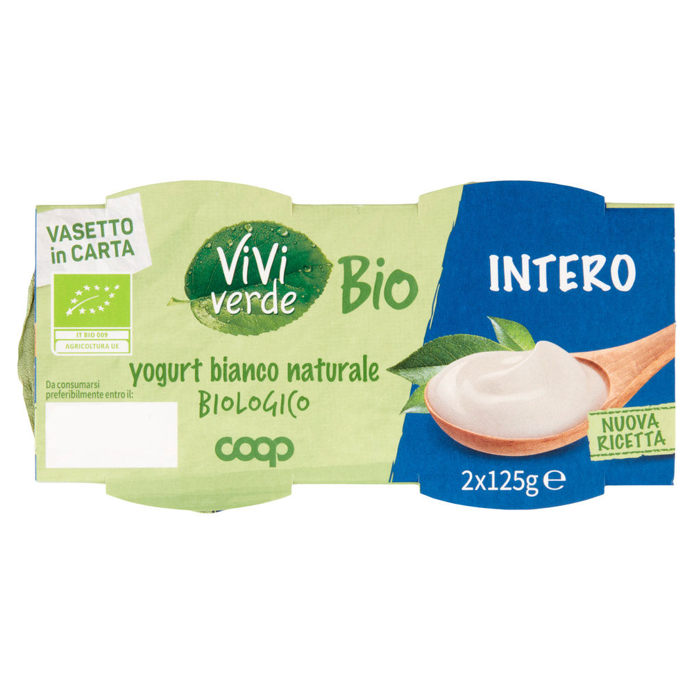 YOGURT INTERO BIO VIVI VERDE COOP BIANCO 2X125G - 6