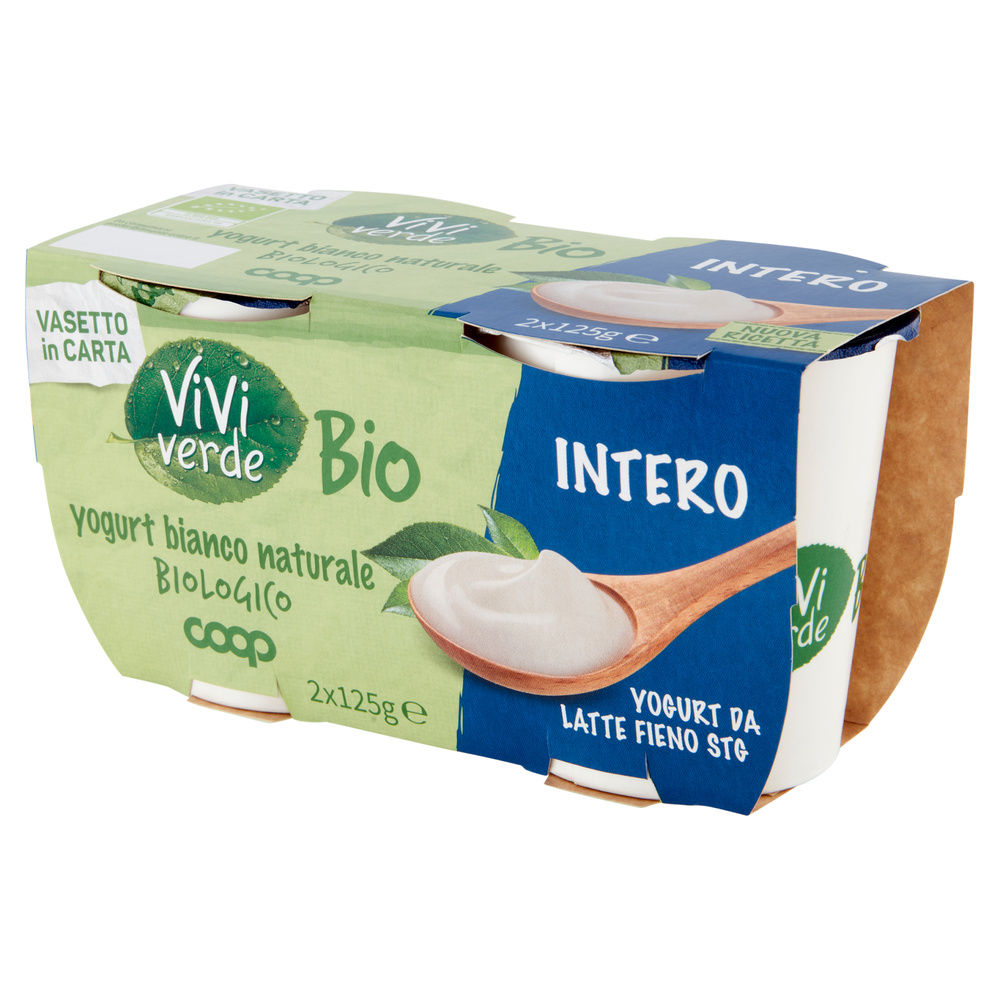 YOGURT INTERO BIO VIVI VERDE COOP BIANCO 2X125G - 8