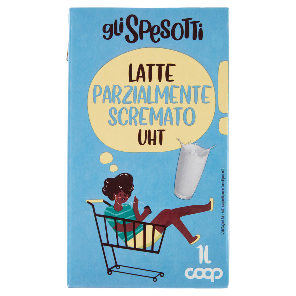 LATTE UHT PARZIALMENTE SCREMATO GLI SPESOTTI COOP L 1 - 8