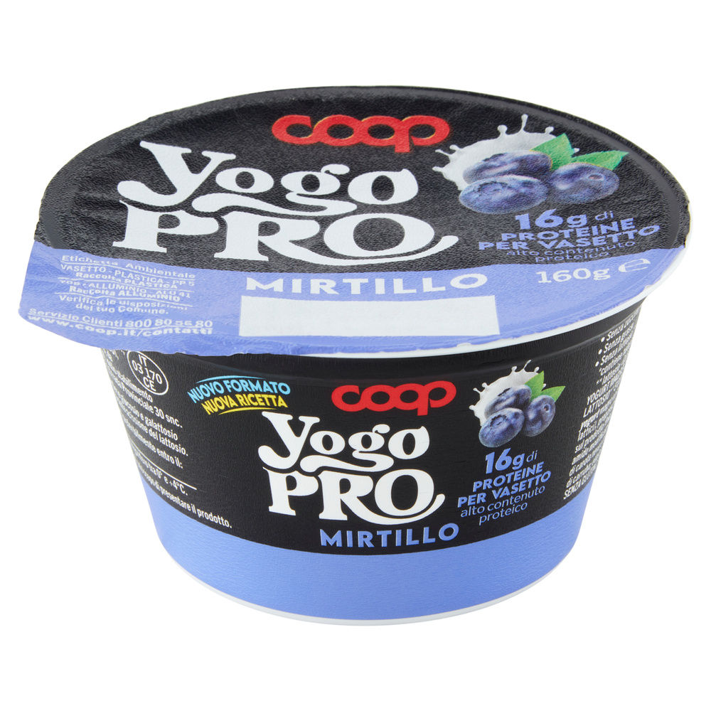 YOGURT PROTEICO YOGO PRO AL CUCCHIAIO MIRTILLO COOP G 160 - 2