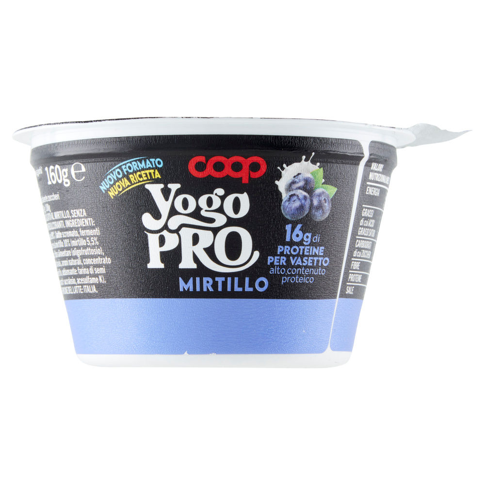 YOGURT PROTEICO YOGO PRO AL CUCCHIAIO MIRTILLO COOP G 160 - 7