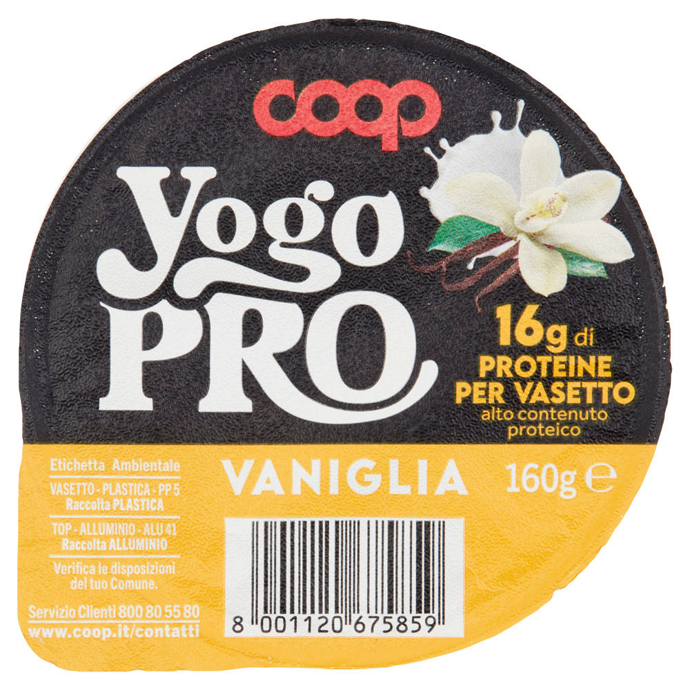 YOGURT PROTEICO YOGO PRO AL CUCCHIAIO VANIGLIA COOP G 160 - 4