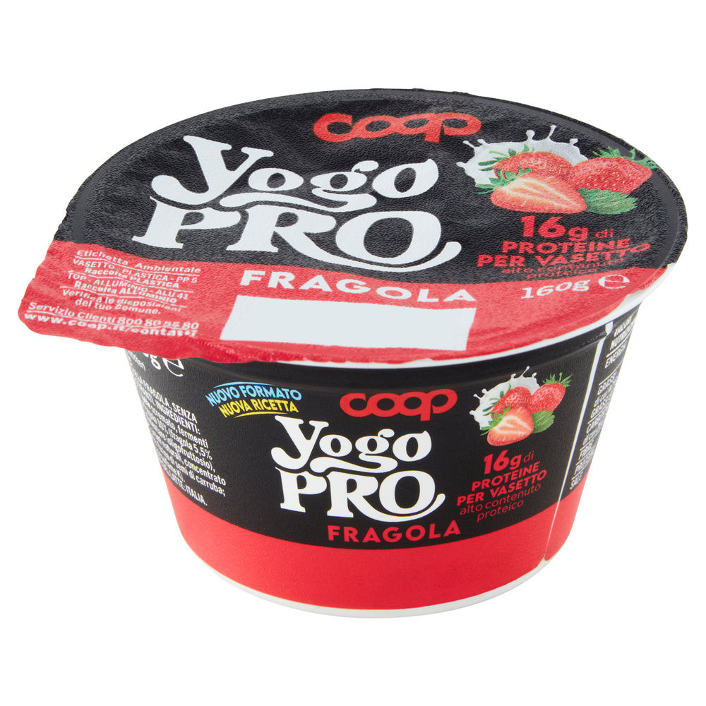 YOGURT PROTEICO YOGO PRO AL CUCCHIAIO FRAGOLA COOP G 160 - 5