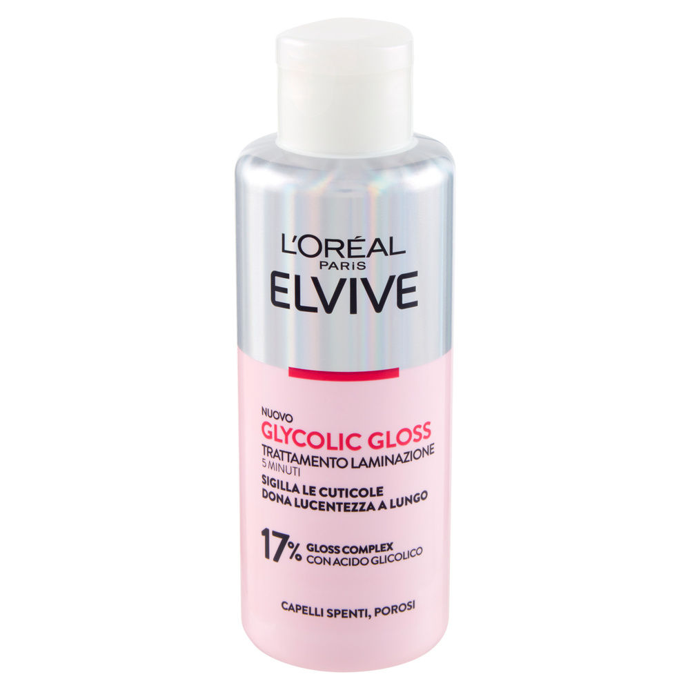 TRATTAMENTO LAMINAZIONE L'OREAL ELVIVE GLYCOLIC GLOSS 5MIN CON RISCIACQUO ML 200 - 2