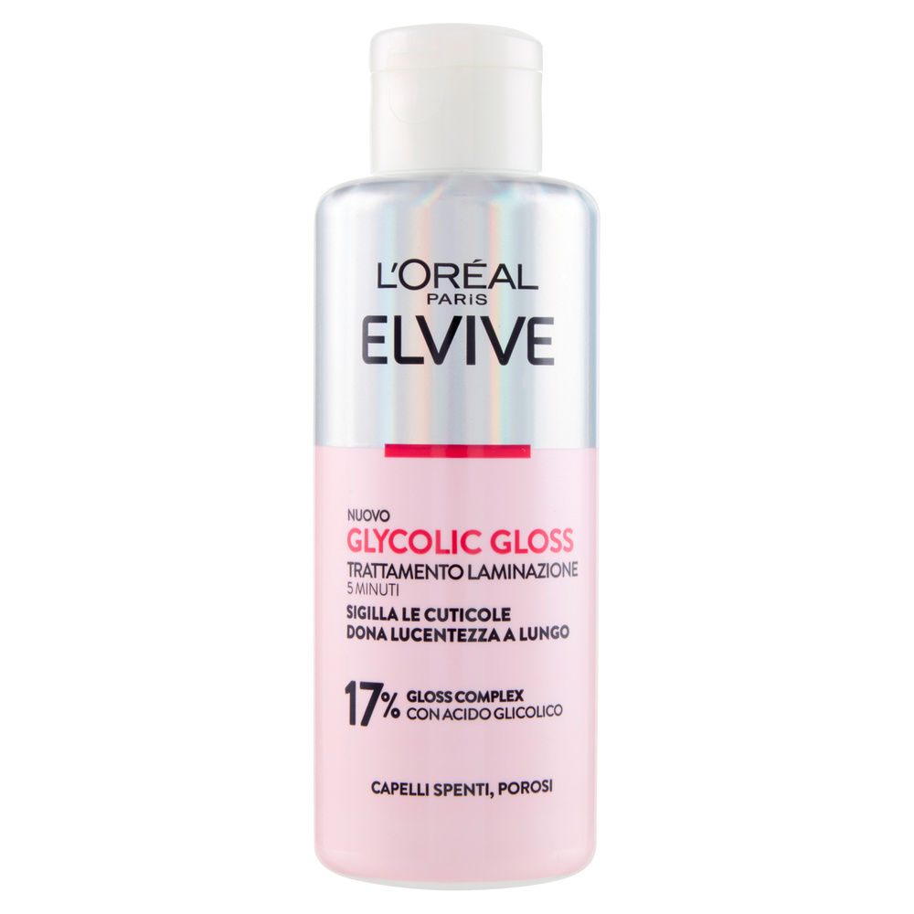 TRATTAMENTO LAMINAZIONE L'OREAL ELVIVE GLYCOLIC GLOSS 5MIN CON RISCIACQUO ML 200 - 7