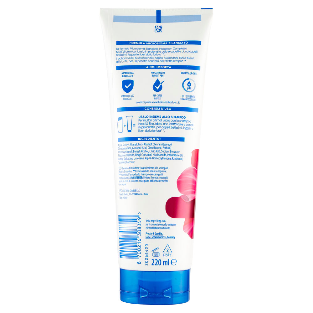 BALSAMO HEAD & SHOULDERS LISCI & SETOSI ML 220 - 1