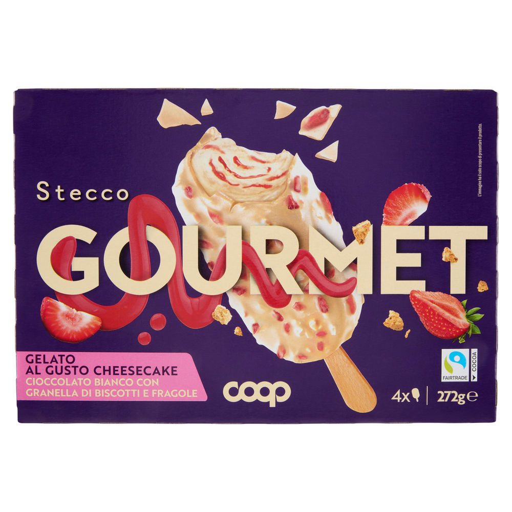 STECCO GOURMET STRAWBERRY CHEESECAKE COOP G68X4 PZ G 272 - 0
