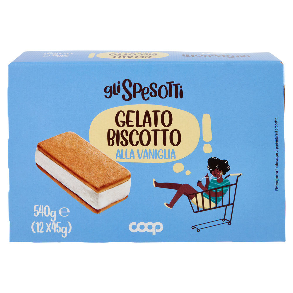 GELATO BISCOTTO VANIGLIA GLI SPESOTTI COOP X12 G 540 - 8