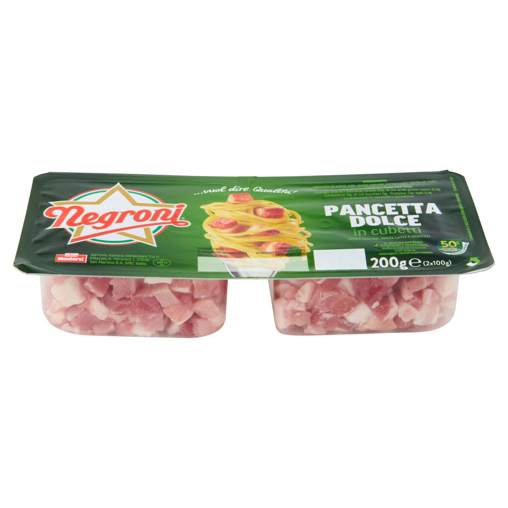 PANCETTA DOLCE AMATRICIANA CUBETTI NEGRONI PZ 2 X100 G 200 - 8