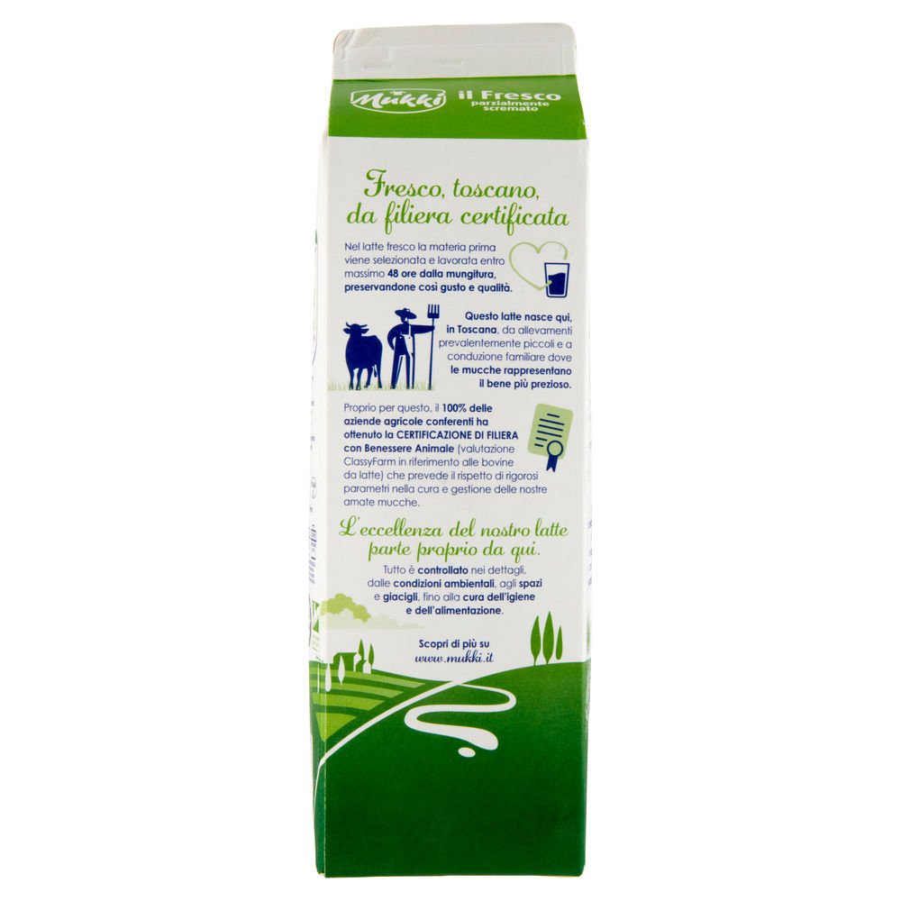 LATTE FRESCO PS MUKKI 100% TOSCANO TETRA TOP 1 L - 1