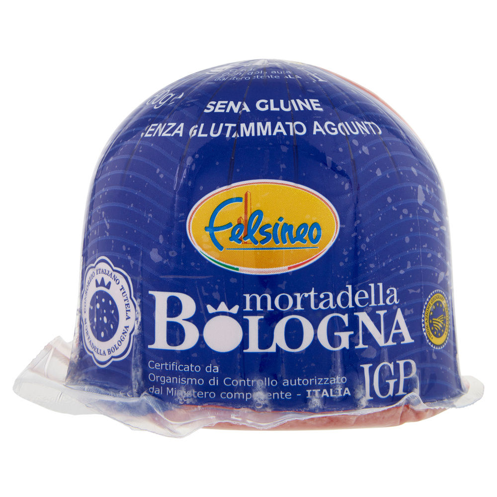 Mortadella bologna igp piccole meta'  la blu di felsineo sv g 500