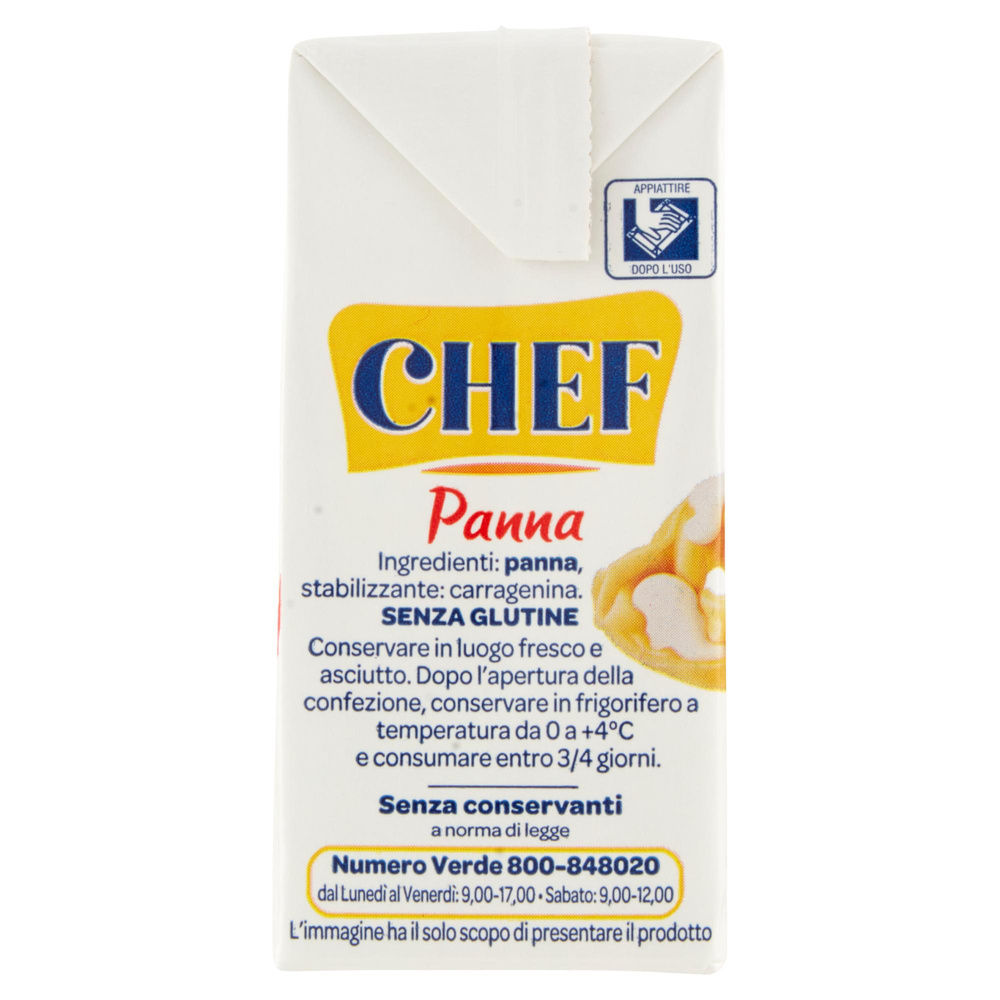 PANNA UHT DA CUCINA CHEF PARMALAT BRICK 200 ML - 3