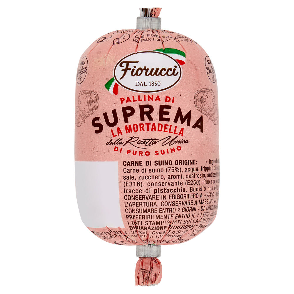 Mortadella pallina di suprema suino/pollo fiorucci sv g 150