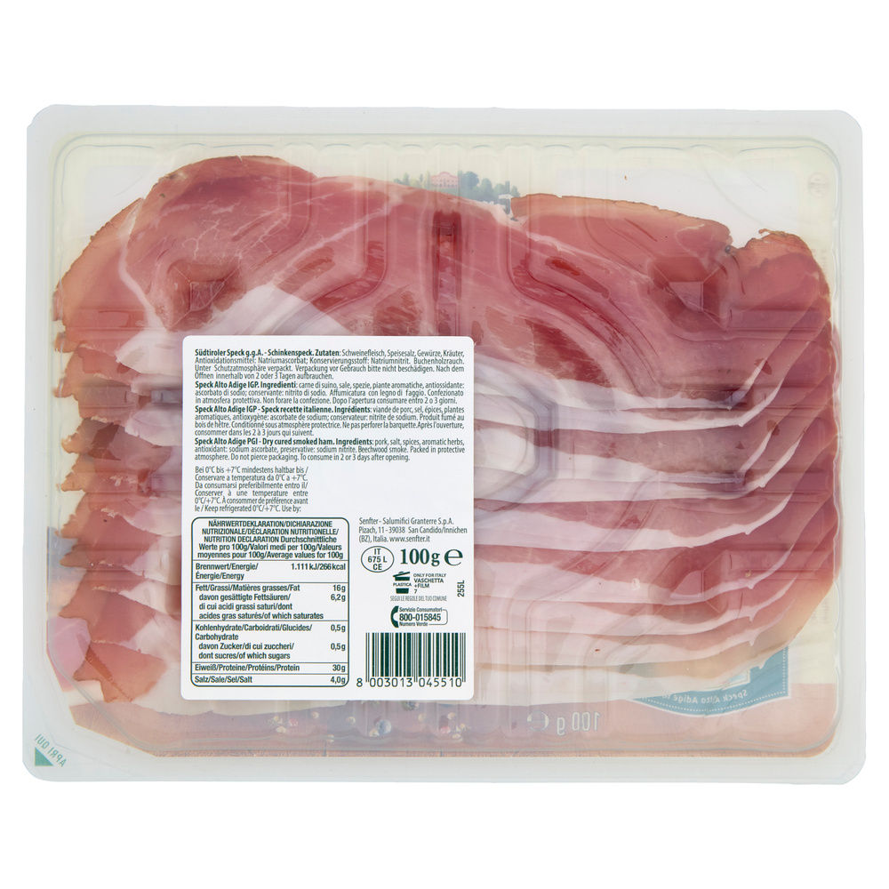 SPECK ALTO ADIGE IGP FETTA MOSSA SENFTER VASCHETTA G 100 - 2