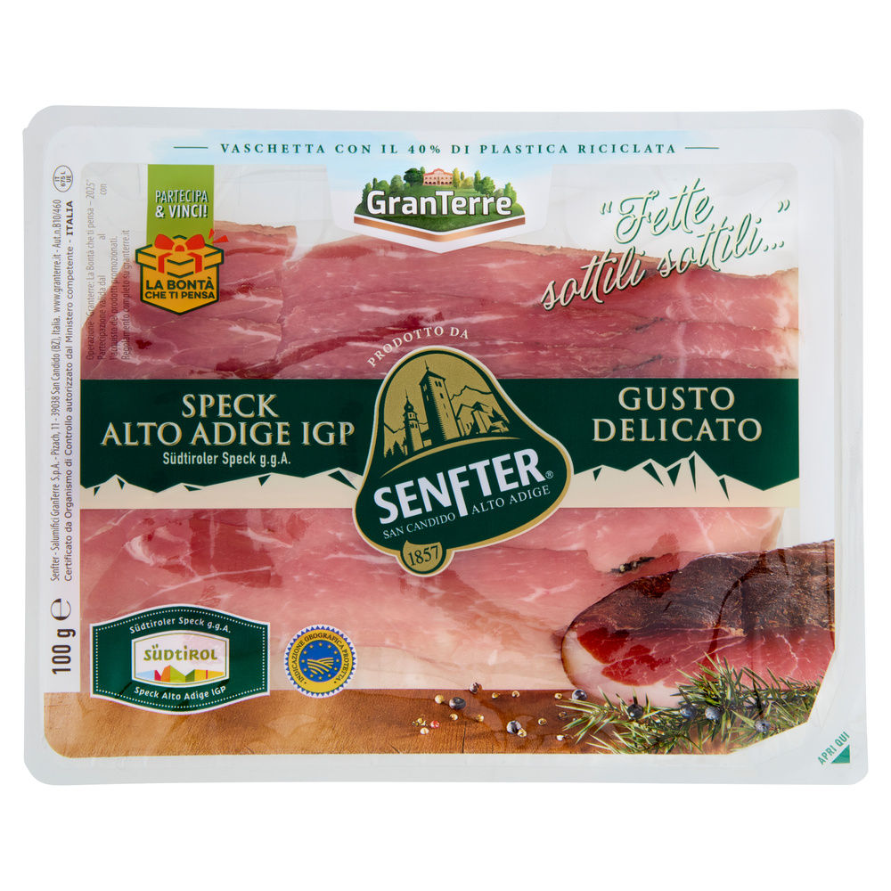 SPECK ALTO ADIGE IGP FETTA MOSSA SENFTER VASCHETTA G 100 - 8