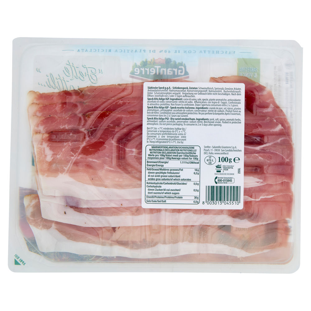 SPECK ALTO ADIGE IGP FETTA MOSSA SENFTER VASCHETTA G 100 - 6