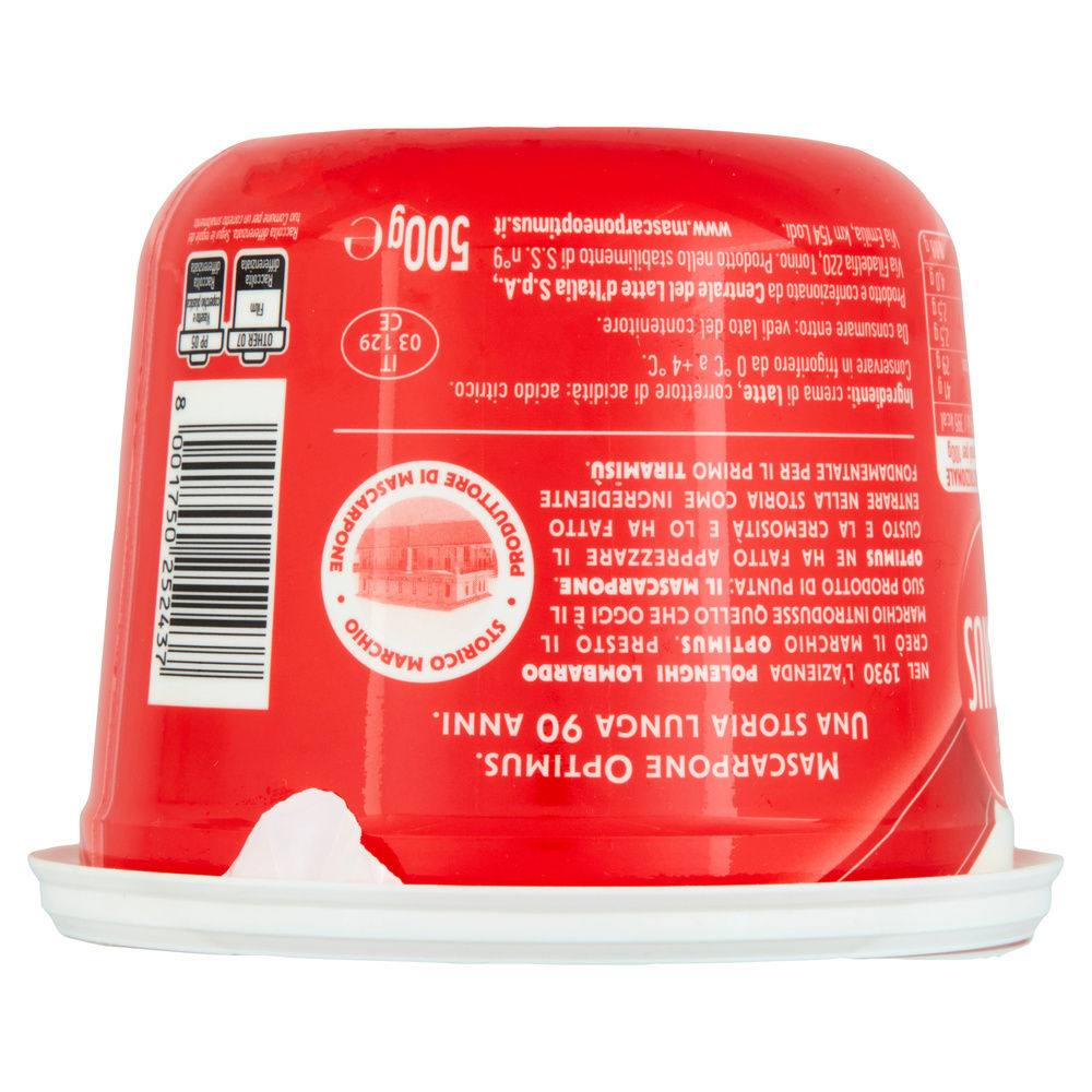 MASCARPONE OPTIMUS LUNGA CONSERVAZIONE 500 G - 2