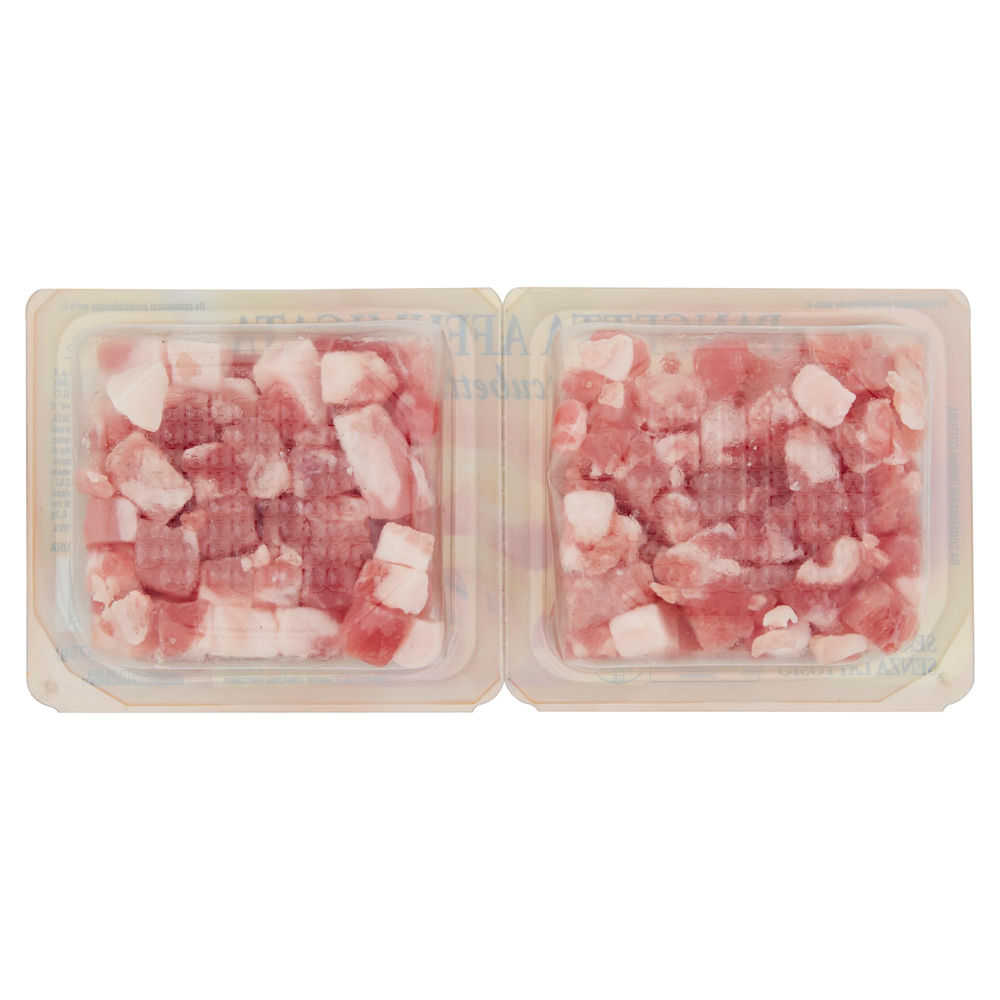 PANCETTA AFFUMICATA CUBETTI BERETTA VASCHETTA X2 G 150 - 1