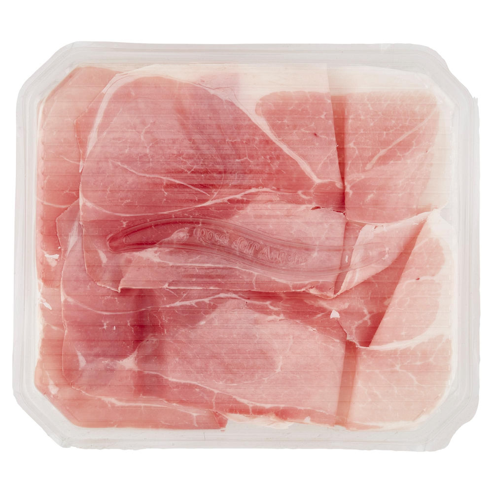 PROSCIUTTO COTTO NOSTRANO A FETTE "ROSA DELL' ANGELO" VASCHETTA 140 G CA - 1