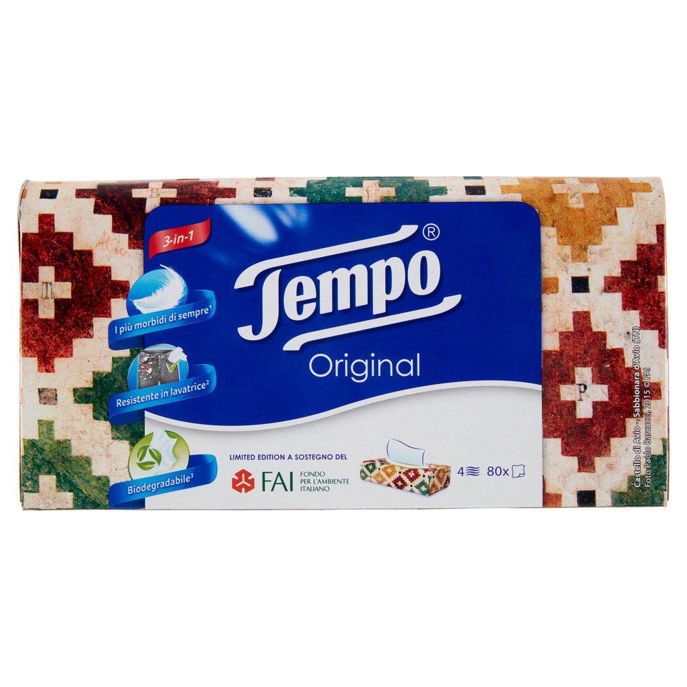 FAZZOLETTI TEMPO 4 VELI X 80 SCATOLA PZ 1 - 0