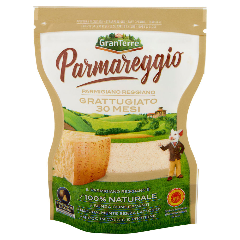PARMIGIANO REGGIANO DOP GRATTUGIATO 30 MESI PARMAREGGIO BS 60G - 3
