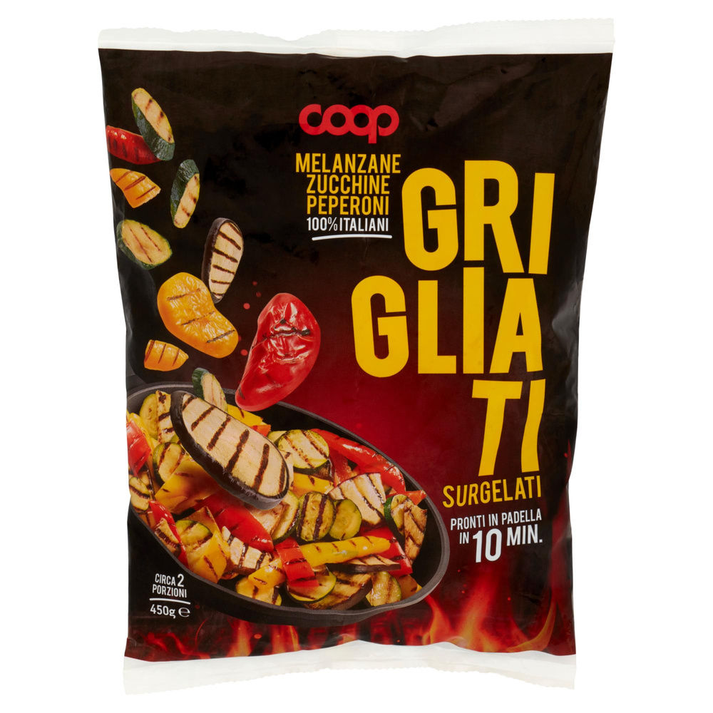 TRIS MELANZANE ZUCCHINE PEPERONI GRIGLIATI AL NATURALE COOP G 450 - 7