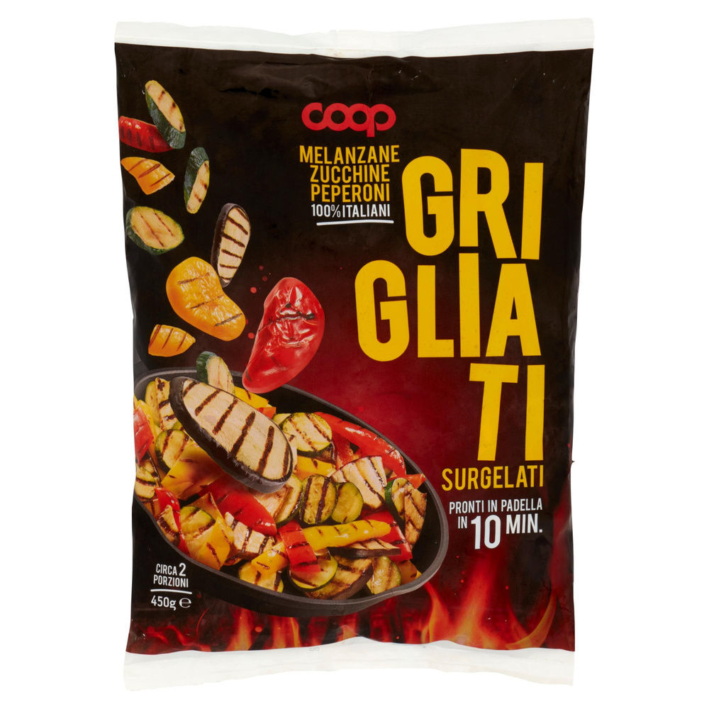 TRIS MELANZANE ZUCCHINE PEPERONI GRIGLIATI AL NATURALE COOP G 450 - 2