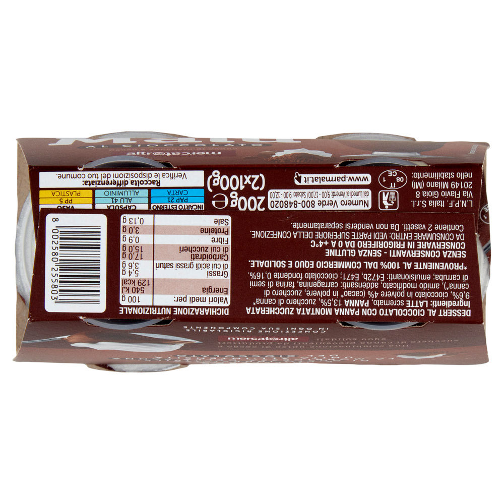 COPPA MALU' CLASSICA PARMALAT CACAO 2X100G - 4