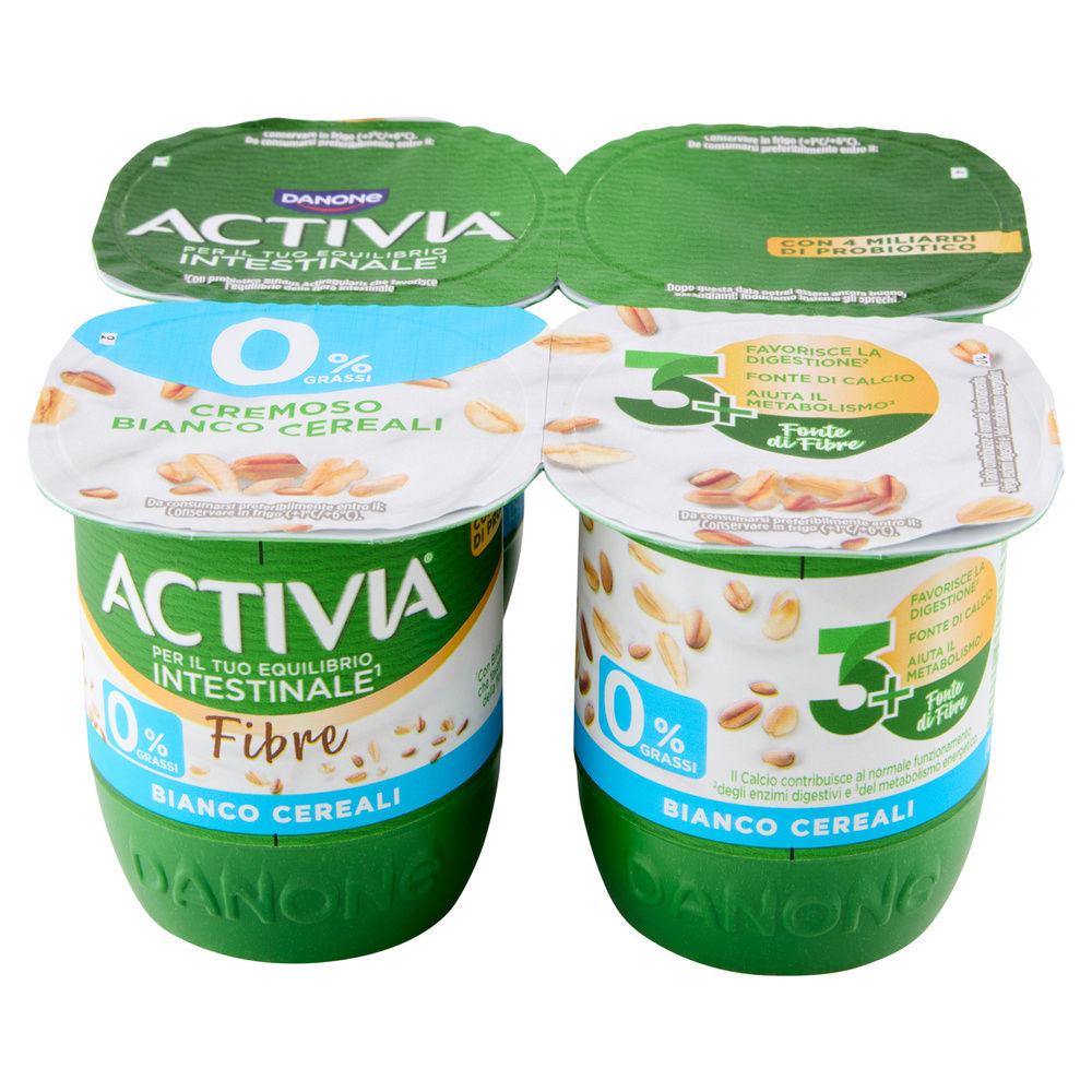 ACTIVIA 0 DANONE BIANCO E CEREALI 4X125 G - 2