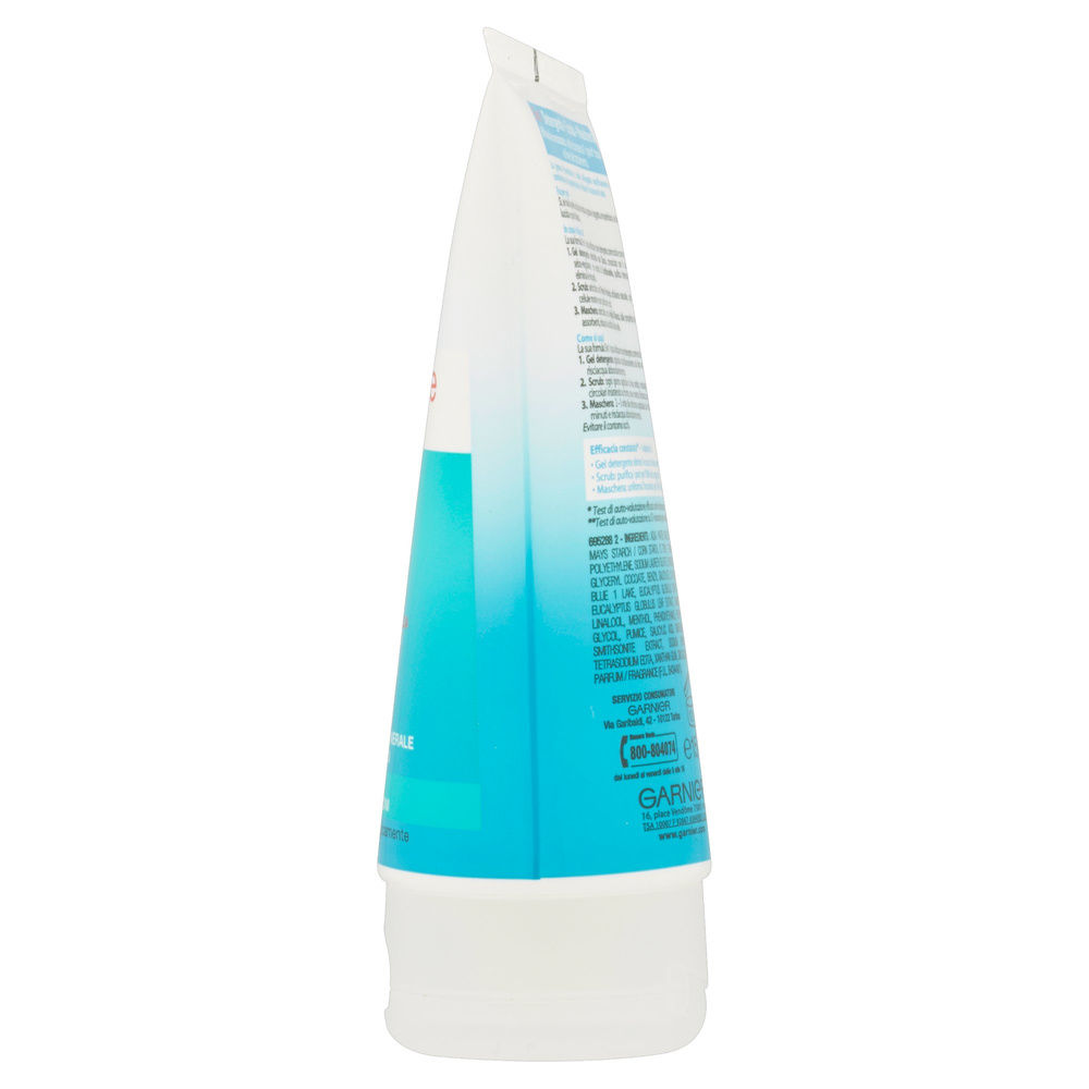 GEL DETERGENTE SCRUB MASCHERA GARNIER SKIN NATURALS PURE ACTIVE 3IN1 ML 150 - 6