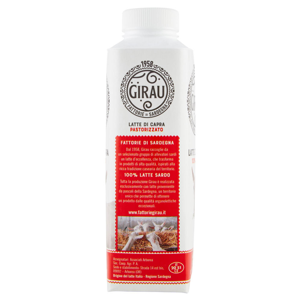 LATTE ESL INTERO CAPRA FATTORIE GIRAU TETRA TOP 500 ML - 5