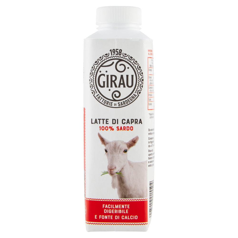LATTE ESL INTERO CAPRA FATTORIE GIRAU TETRA TOP 500 ML - 1