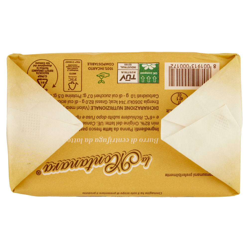 BURRO ALTA QUALITÀ LA MONTANARA ORO DALLA TORRE PACK COMPOSTABILE 250G - 1