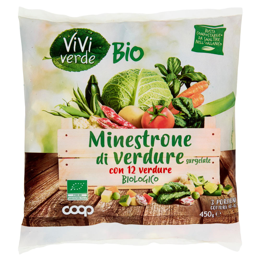 MINESTRONE SURGELATO DA AGRICOLTURA BIO VIVIVERDE COOP G 450 - 3