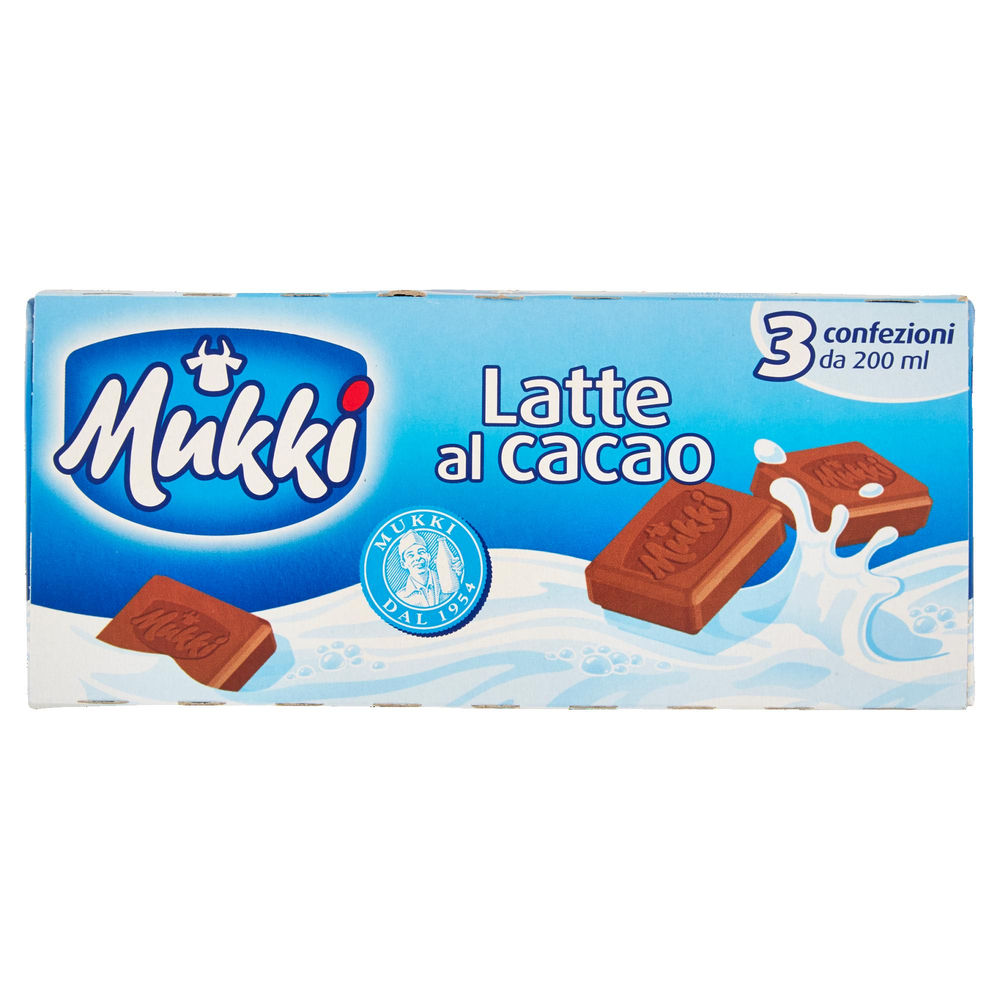 LATTE UHT PS MUKKY AL CACAO 3X200 ML - 1