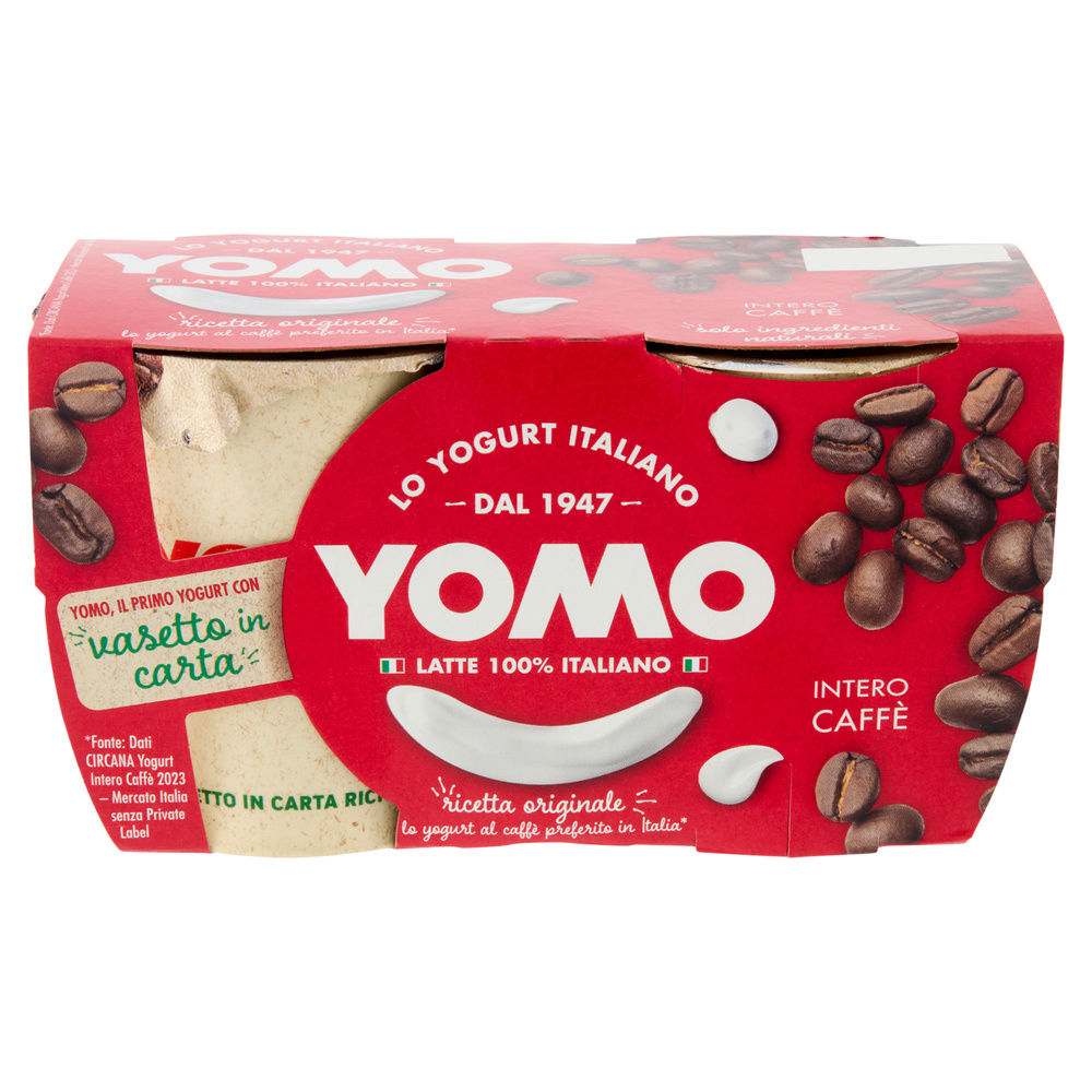 YOGURT YOMO 100% NATURALE CAFFE' 2X125 G - 2