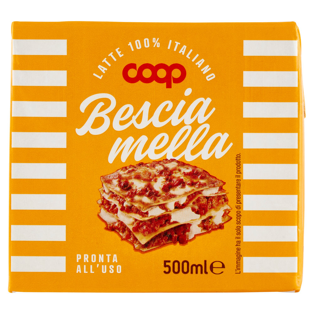 BESCIAMELLA UHT COOP CON LATTE ITALIANO BRICK 500 ML - 1
