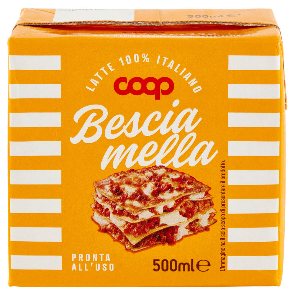 BESCIAMELLA UHT COOP CON LATTE ITALIANO BRICK 500 ML - 4