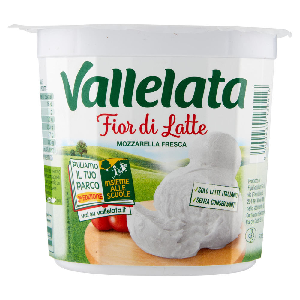 MOZZARELLA FIOR DI LATTE VALLELATA PERA GALBANI VASCHETTA G 405 SGOCC. G 200 - 9