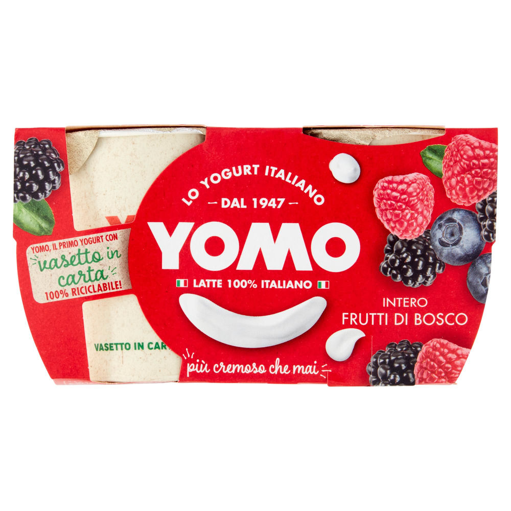 YOGURT YOMO 100% NATURALE FRUTTI DI BOSCO 2X125 G - 0