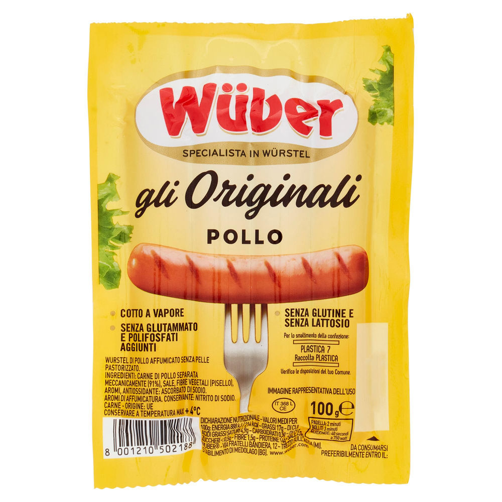 WURSTEL WUBER AL POLLO 4 PZ BUSTA G 100 - 5