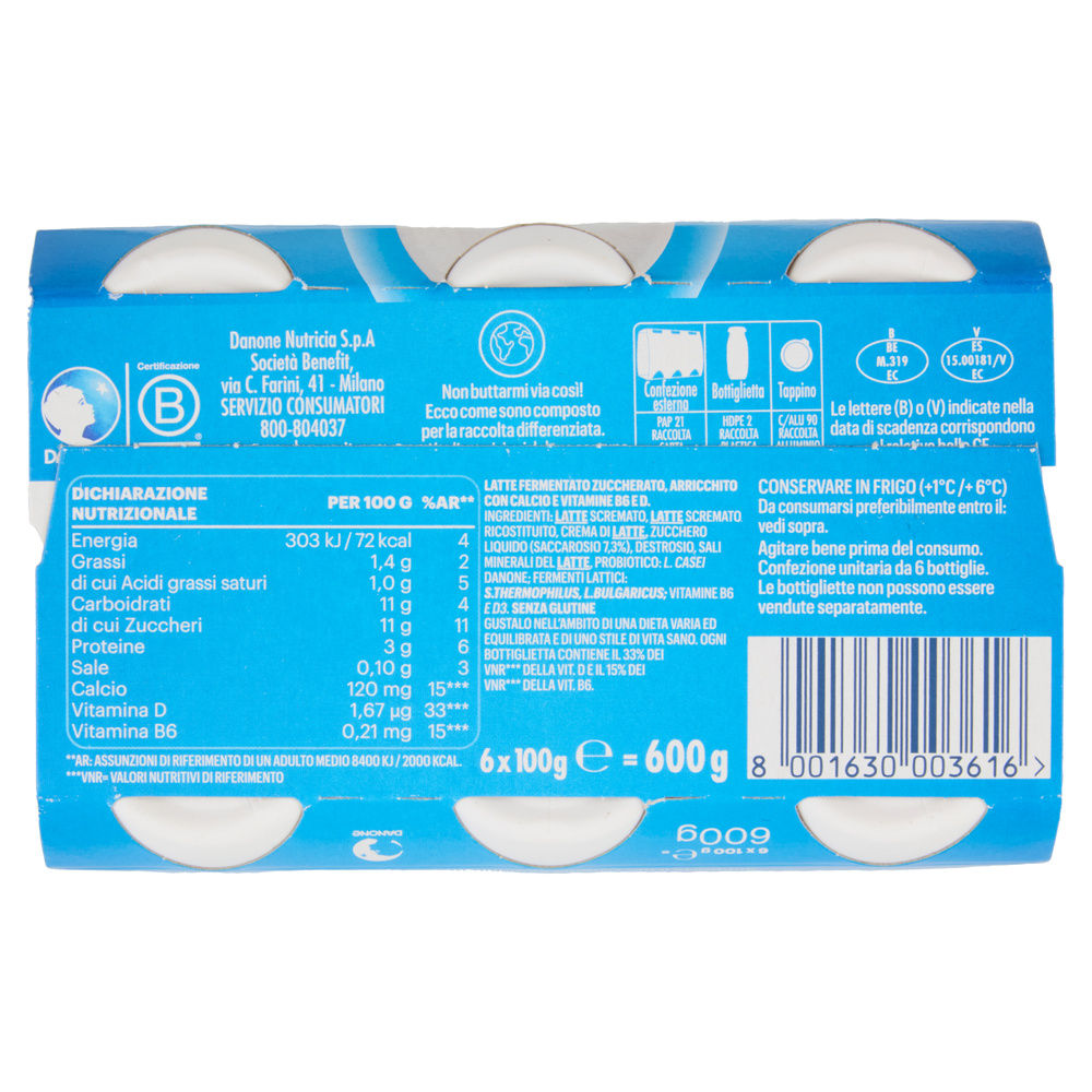 ACTIMEL DANONE BIANCO 6X100 G - 3