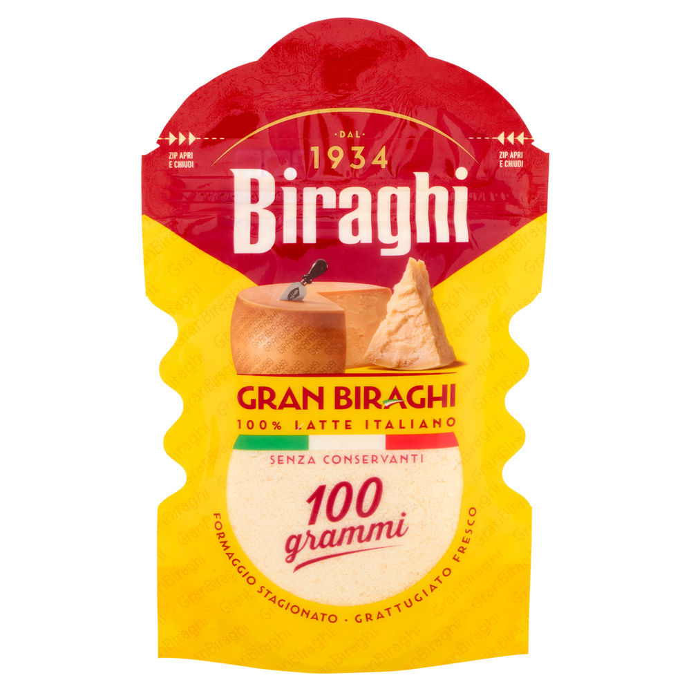 FORMAGGIO GRATTUGIATO FRESCO GRANBIRAGHI BUSTA 100 G - 7