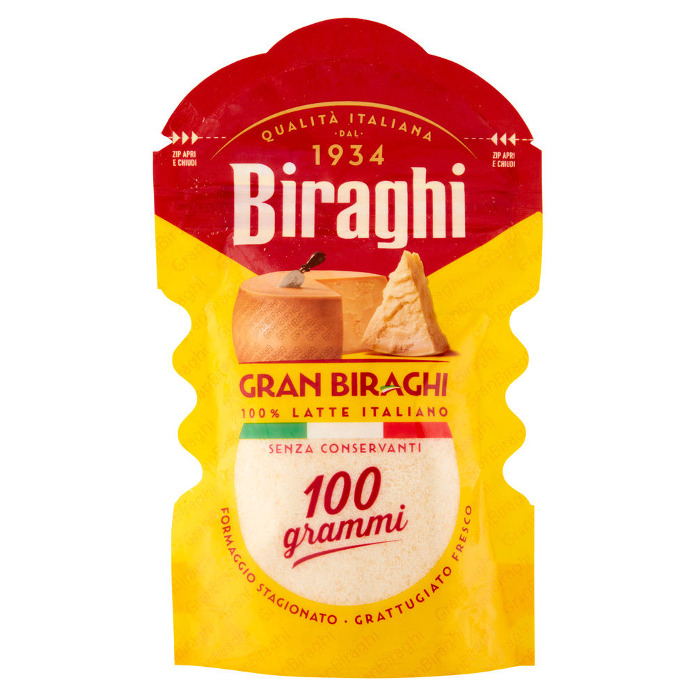 FORMAGGIO GRATTUGIATO FRESCO GRANBIRAGHI BUSTA 100 G - 6