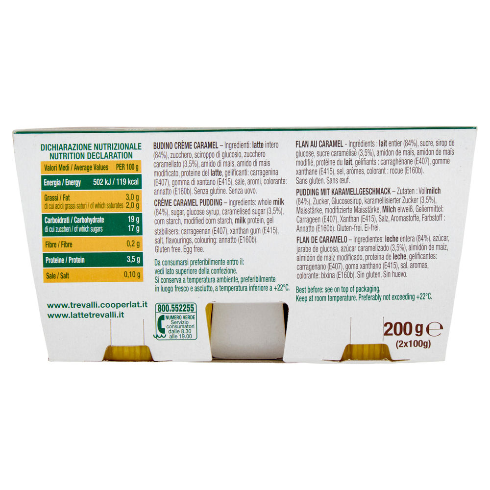 BUDINO TRE VALLI CREM CARAMEL CLUSTER 2X100 G - 1