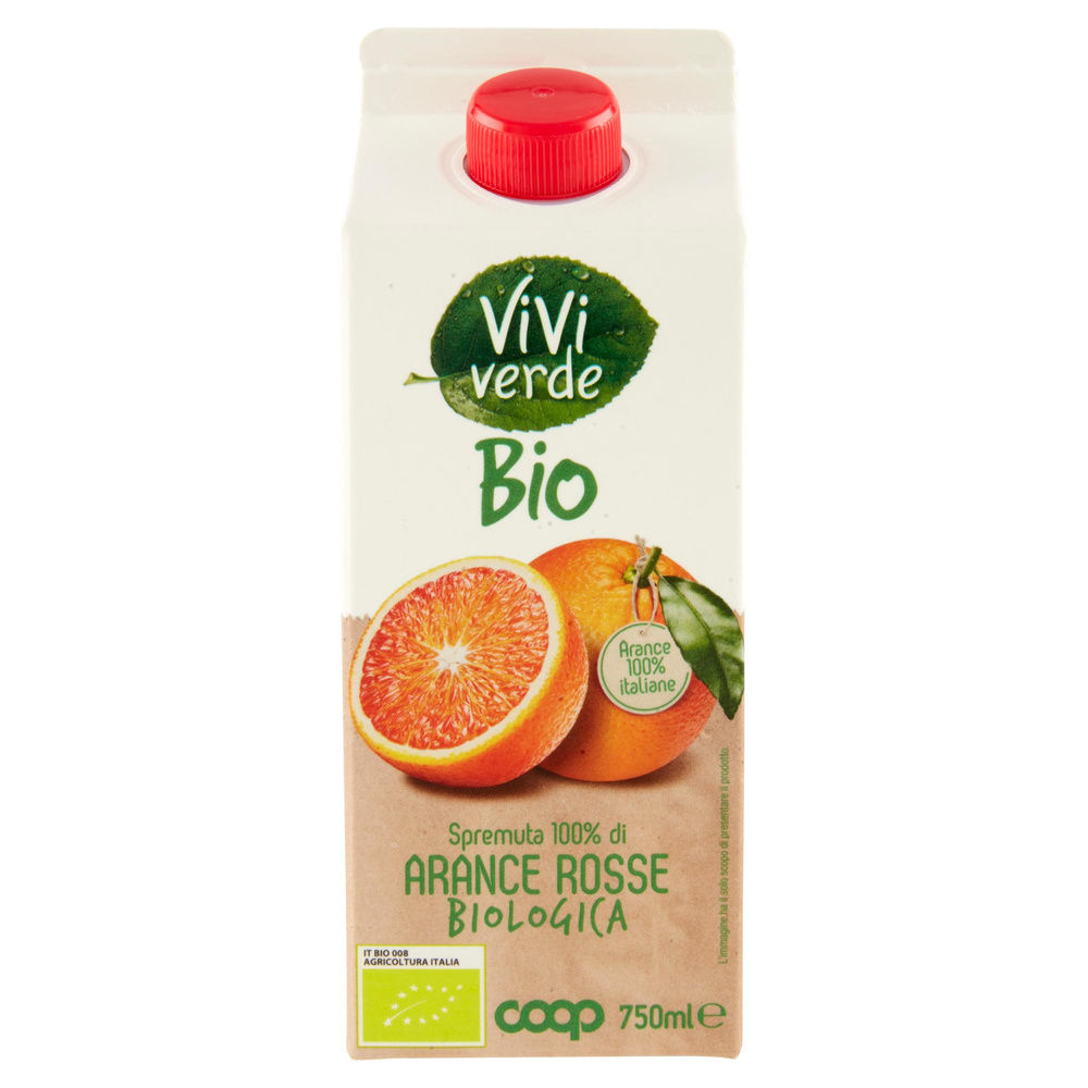 SPREMUTA VIVI VERDE COOP 100% ARANCIA ROSSA BIO BRICK 750 ML - 3
