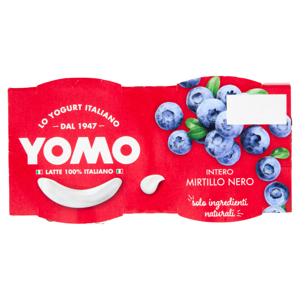 YOGURT YOMO 100% NATURALE MIRTILLI NERI 2X125 G - 5